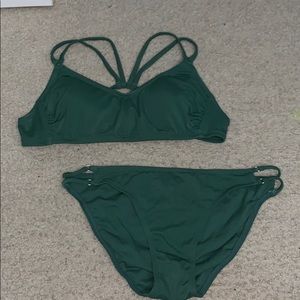 dark green bikini
